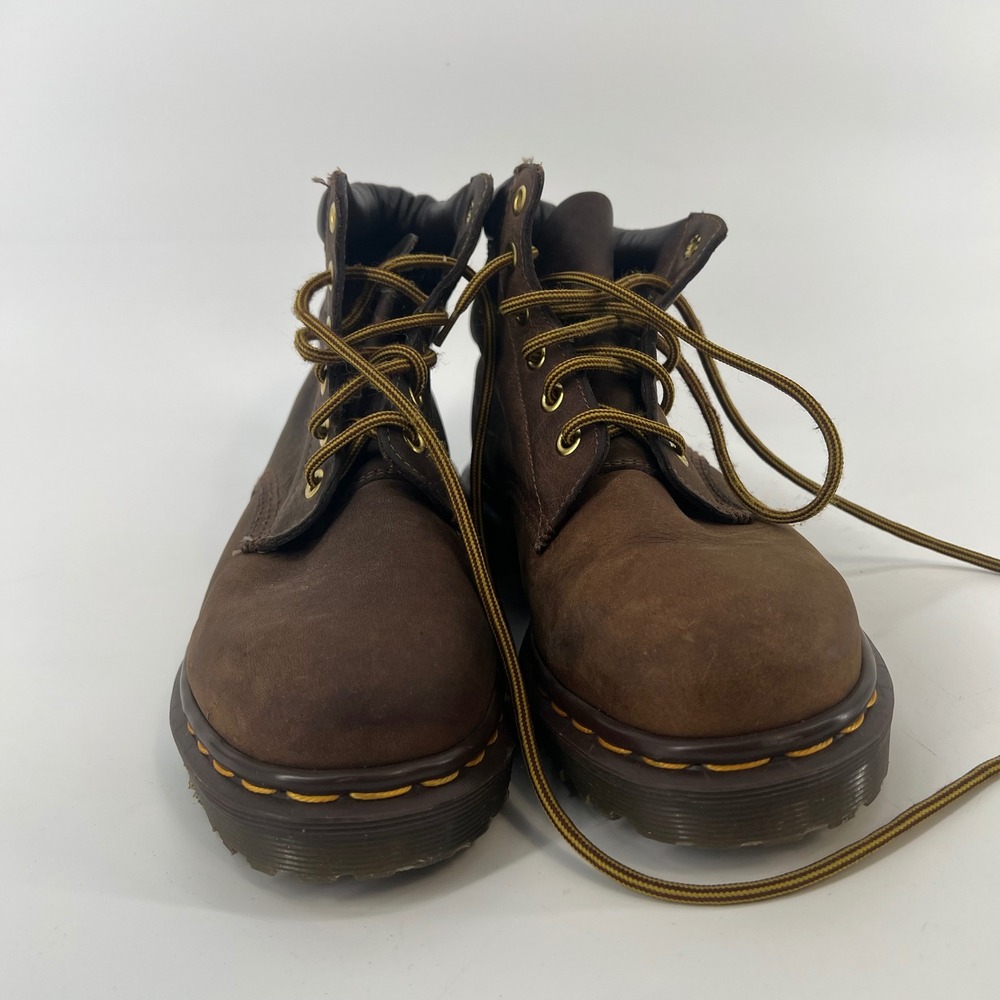 Dr. Martens 939 Made in England Brown‎ Leather 6-Eye Padded Collar Boots UK 5 - Picture 2 of 8